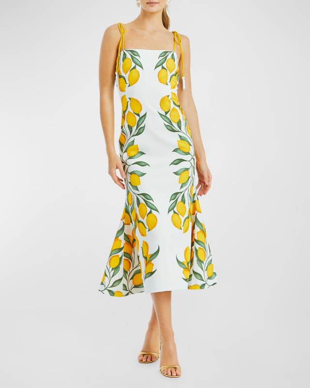 Tropez Reversible Trumpet Midi Dress